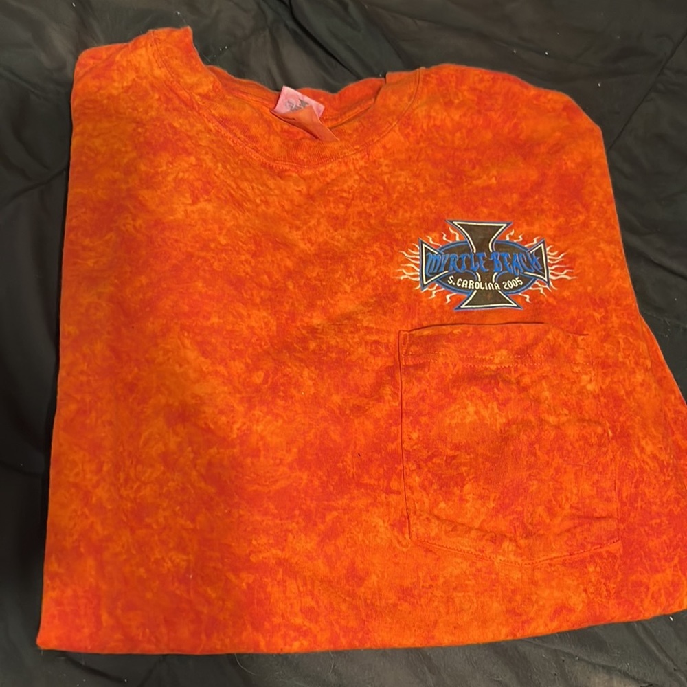 Myrtle Beach Bike Week 2005 Souvenir Short Sleeve T-shirt w/pocket - Picture 2 of 5